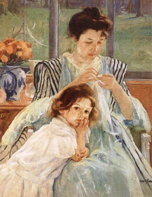 Mary Cassatt Young Mother Sewing china oil painting image